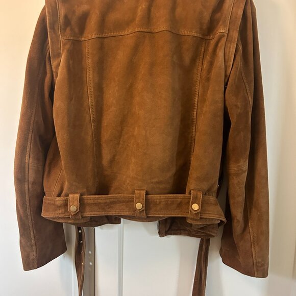 ALLSAINTS Morgan 2-In-1 Suede Biker Jacket - LIKE BRAND NEW - Picture 6 of 7